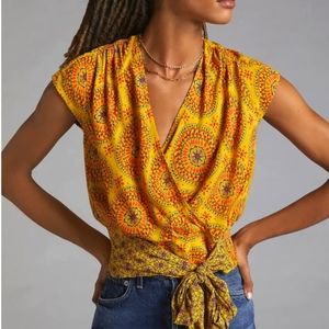 Maeve by Anthropologie-Bohemian Blouse-Size Small